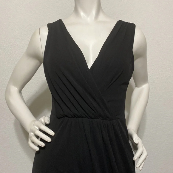 David Meister Black A-Line Cocktail Dress Size 4 - Picture 2 of 5